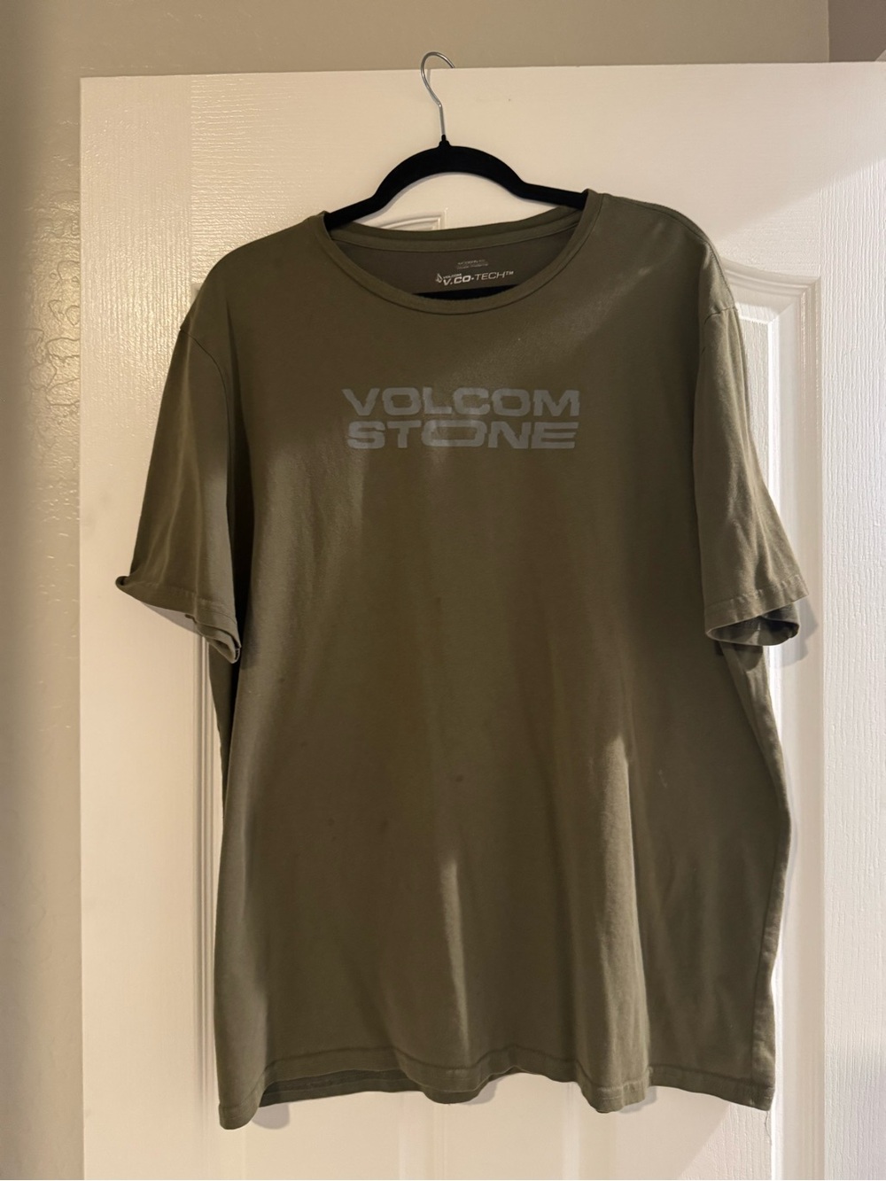 Volcom Olive Green Logo Short Sleeve Tee - Men's